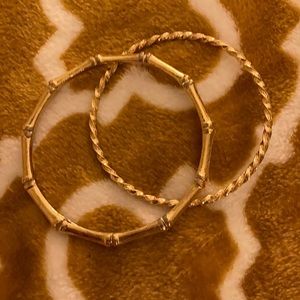 Gold bangle bracelets